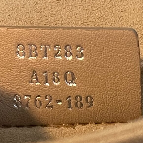 FENDI Vitello Liberty Scalloped Studded Kan I Shoulder Bag in Fragola - Preowned - Picture 13 of 14